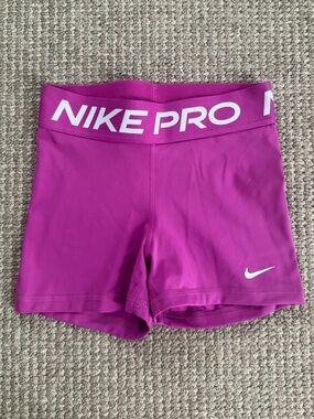 Nike Pro Women's Compression Spandex Shorts - Fuschia - XS